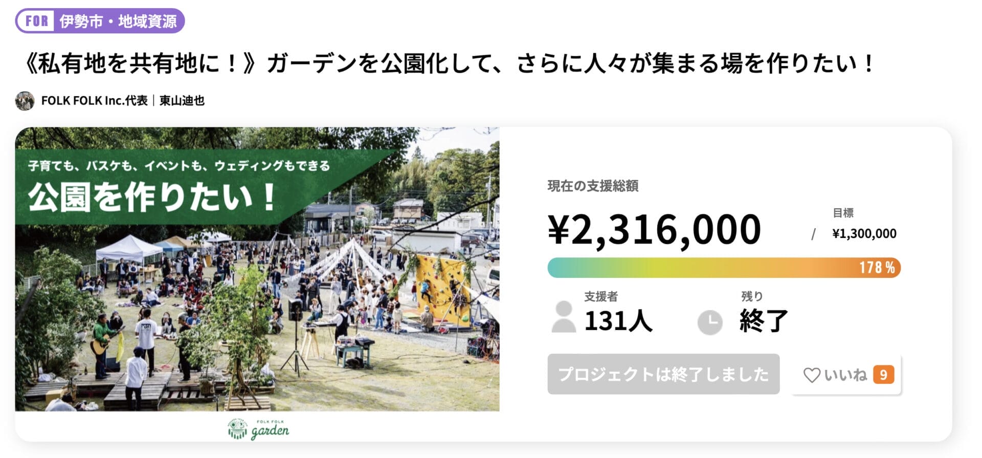 地域活性化　共有地